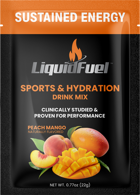 Liquid Fuel Sports Hydration Drink Mix Peach Mango